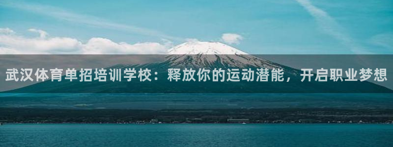 欧陆娱乐怎么注册会员的：武汉体育单招培训学校：释放你